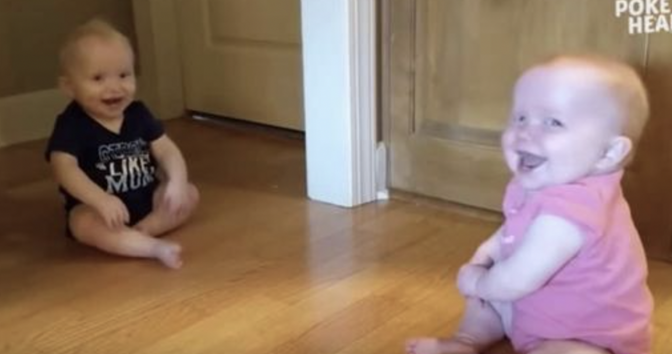 11-Month-Old Twins Keep Making Each Other Laugh, But Keep Your Eye On ...